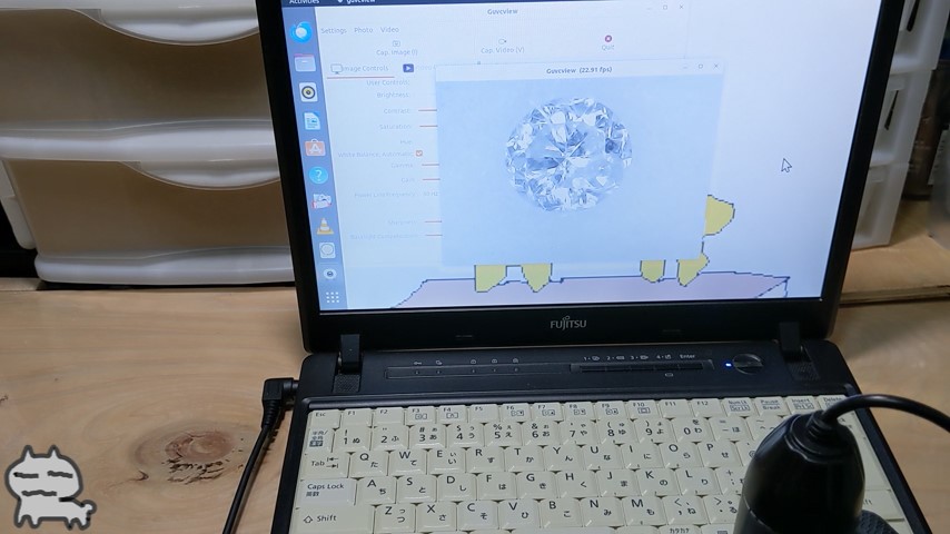 guvcviewãèµ·åããŠãã€ã€ãæ®åœ±