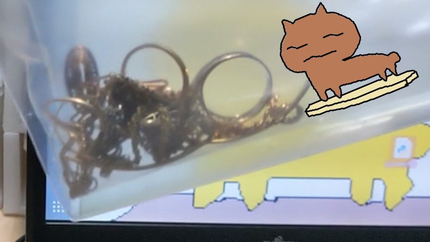 ヤフオクで買った重さ36gのジャンク金スクラップ