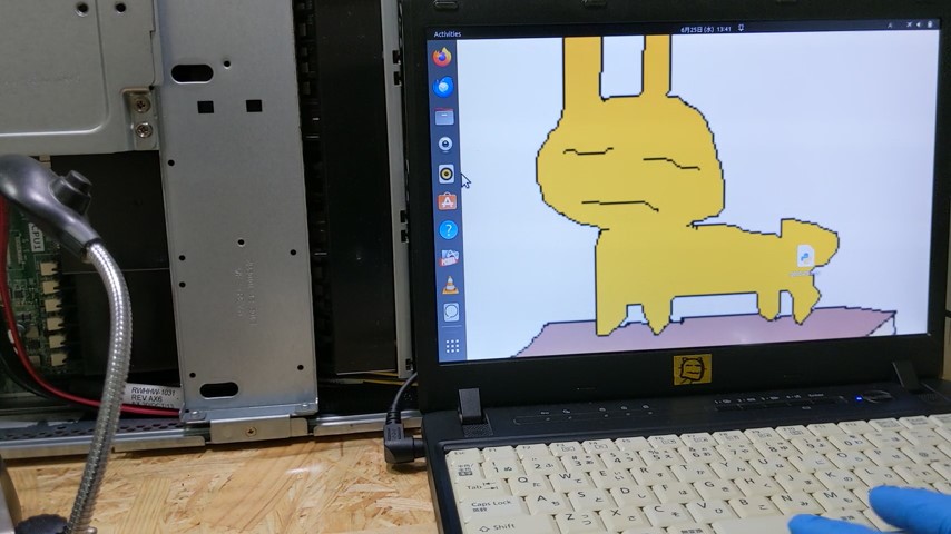 古いジャンクノートパソコンにubuntuをインストールして再利用